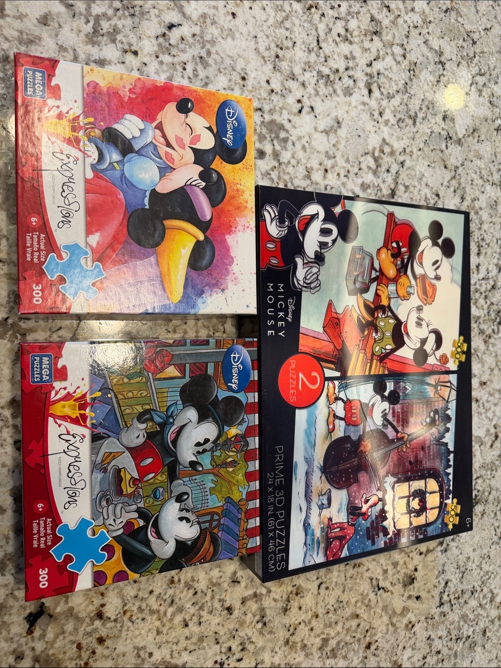 Disney Mickey & Minnie   Set of 4 Puzzles -